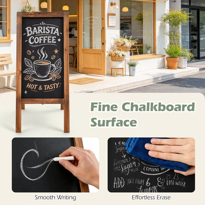 70 ×31 cm Foldable A-Frame Chalk Board Sign