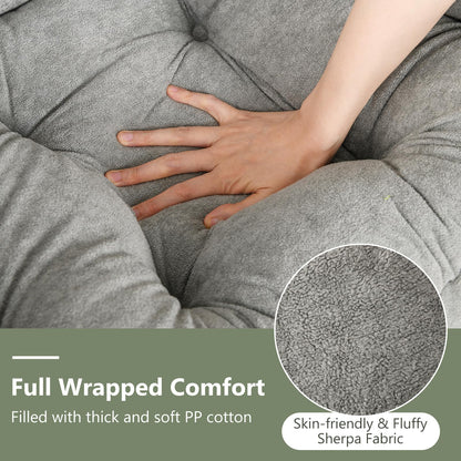 Armchair Accent Chair with Footstool for Living Room Bedroom