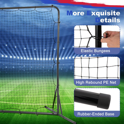 12ft x 6ft Soccer Training Equipment with Carry Bag and Ground Stakes
