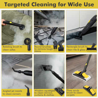 2000W 1.8L Multipurpose Steam Cleaner with 13 Accessories