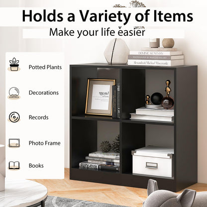 4-cube Wooden Storage Cabinet with Anti-Toppling Device