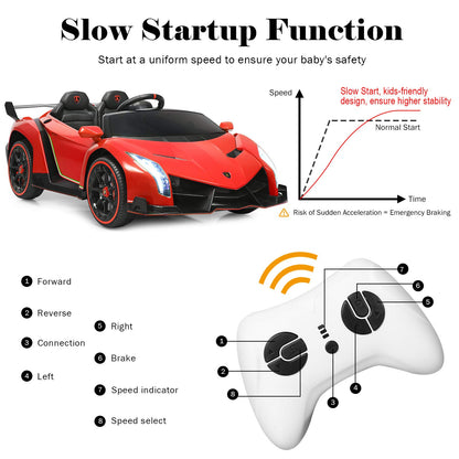 2-Seater Licensed Lamborghini Racing Cars with Remote Control