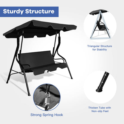 Outdoor 3 Seater Garden Swing Chair