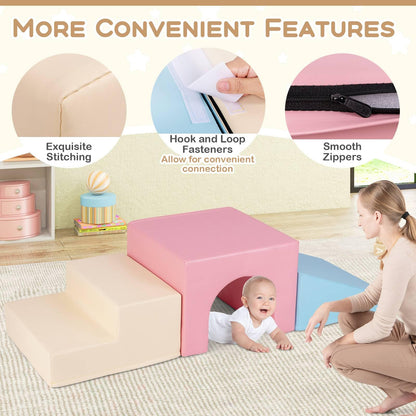 Climb and Crawl Foam Block Play Set for Infant Baby and Toddlers