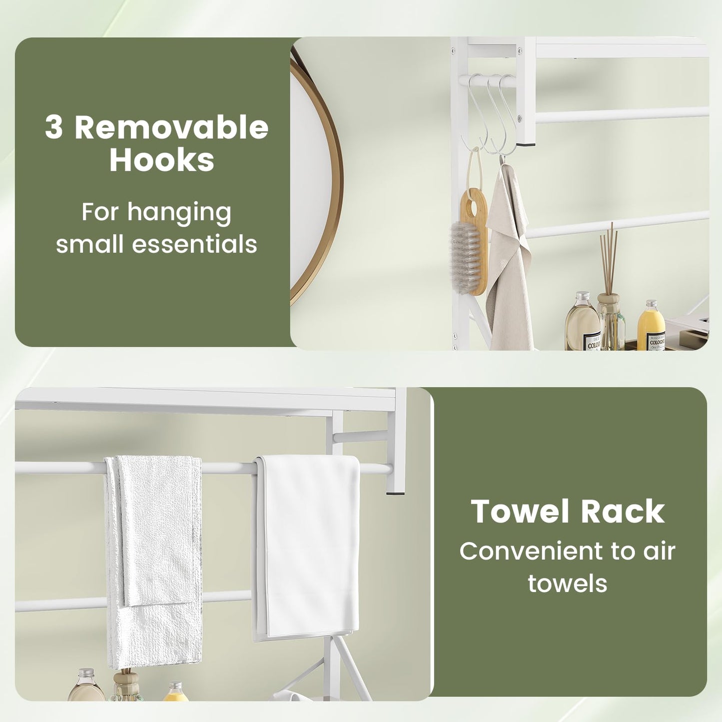 Freestanding Bathroom Space Saver Toilet Organizer