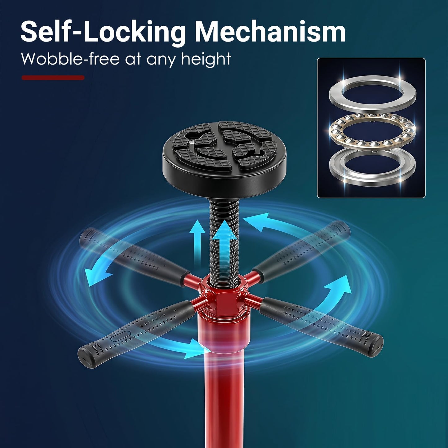 0.75 Ton Under Hoist Stand with Dual Height Adjustment