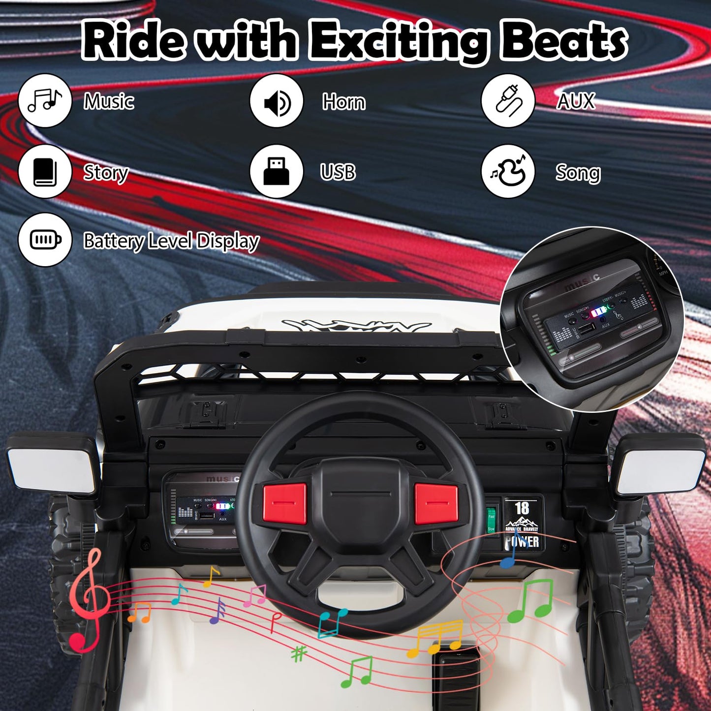12V Kids Ride on Car with Remote Control