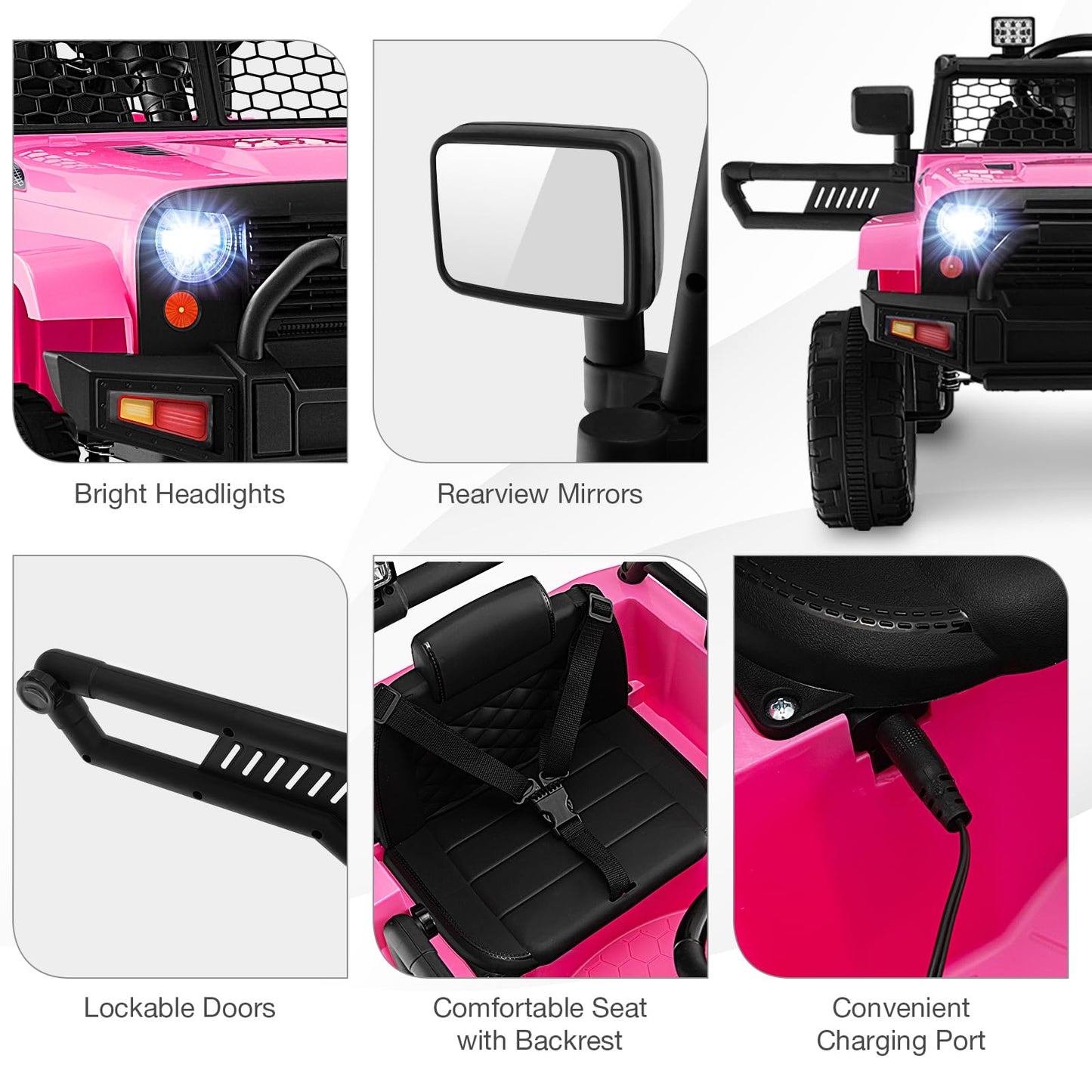 12V Kids Ride on Car with Remote Control and Music