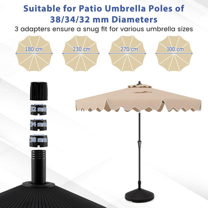 25 kg Water and Sand Weighted Umbrella Base for Poolside