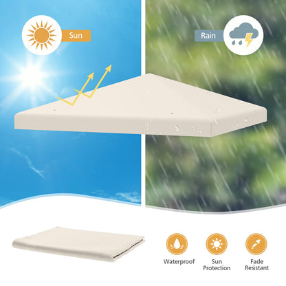 3x3m Gazebo Top Cover Roof Replacement, Outdoor Waterproof Canopy
