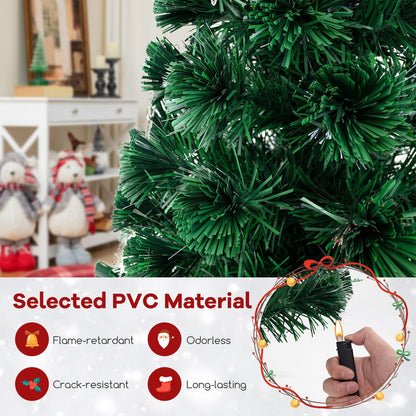 Optical Fiber Christmas Tree Pre-Lit Artificial Xmas Tree
