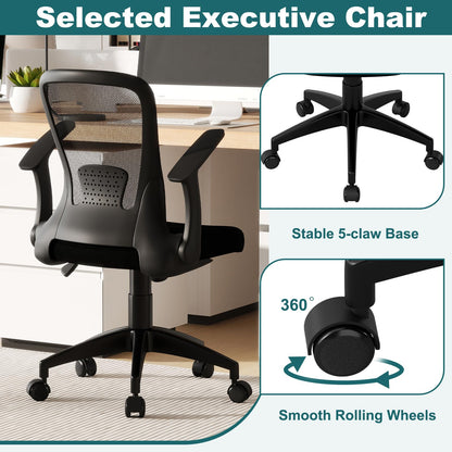 Ergonomic Mesh Office Chair with Adjustable Backrest