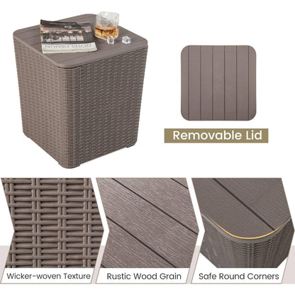 Waterproof Deck Boxes with Removable Sit-on Lid