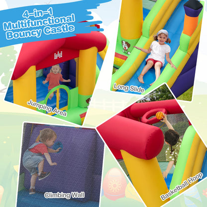 Inflatable Bouncy Castle, Kids Jumping House with Air Blower, Slide