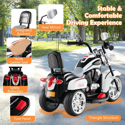 Kids Electric Motorcycle Motorbike 6V Battery Horn Headlight