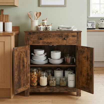 Storage Cabinet with Drawer & 2 Doors,80 x 40 x 92cm