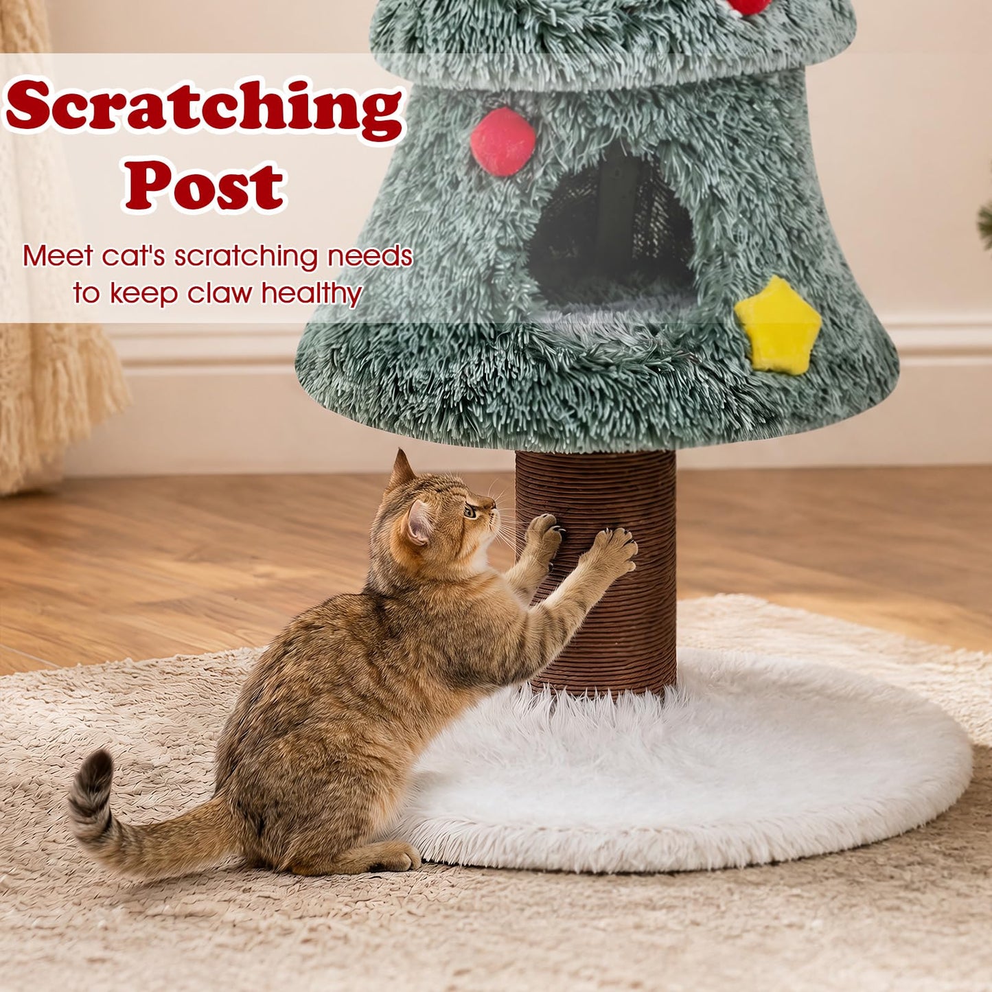Christmas Cat Tree, Kitten Activity Center