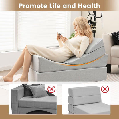 Convertible Folding Sofa Bed with High-density Foam