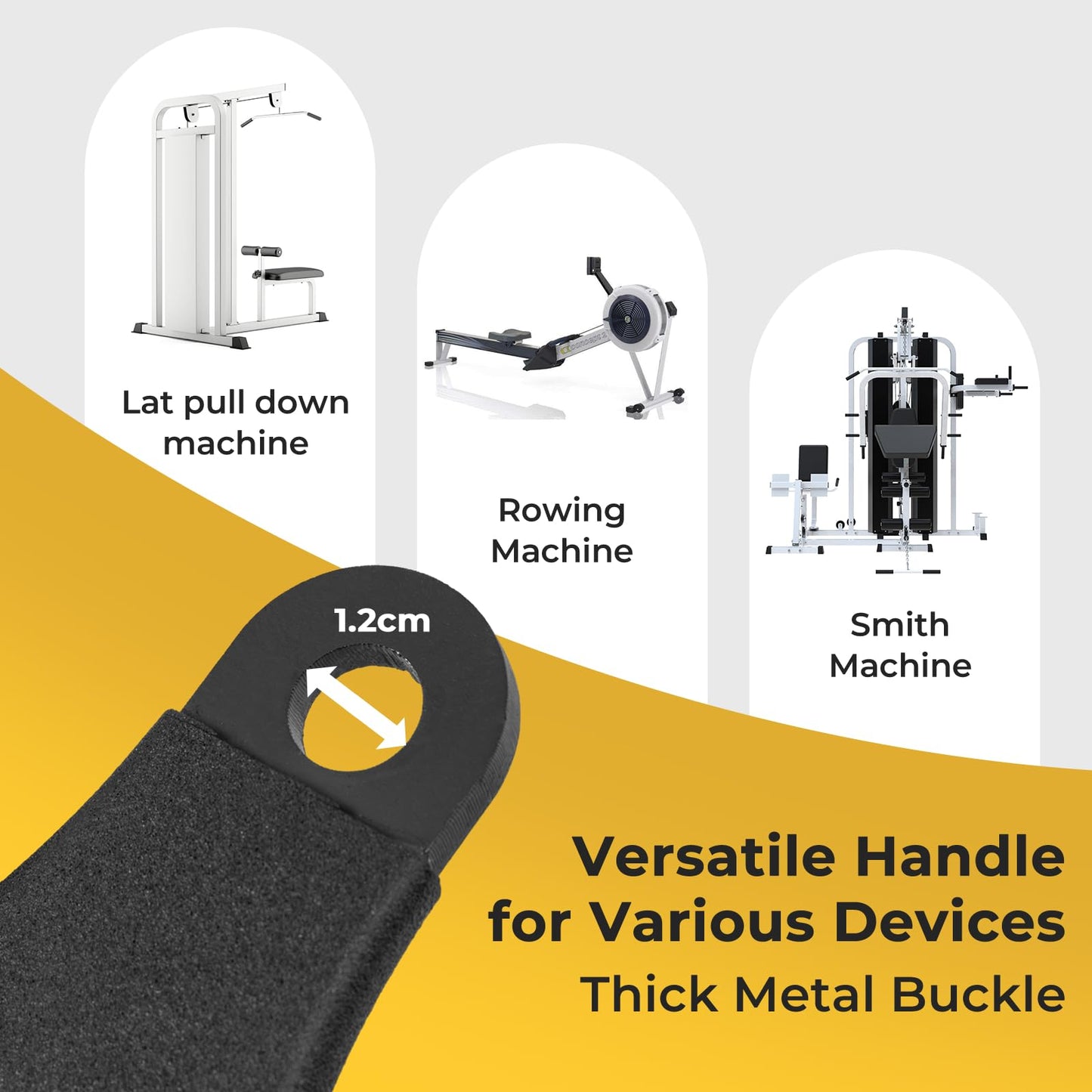 LAT Pulldown Attachment Set T-bar V-bar Pulley Cable Attachments