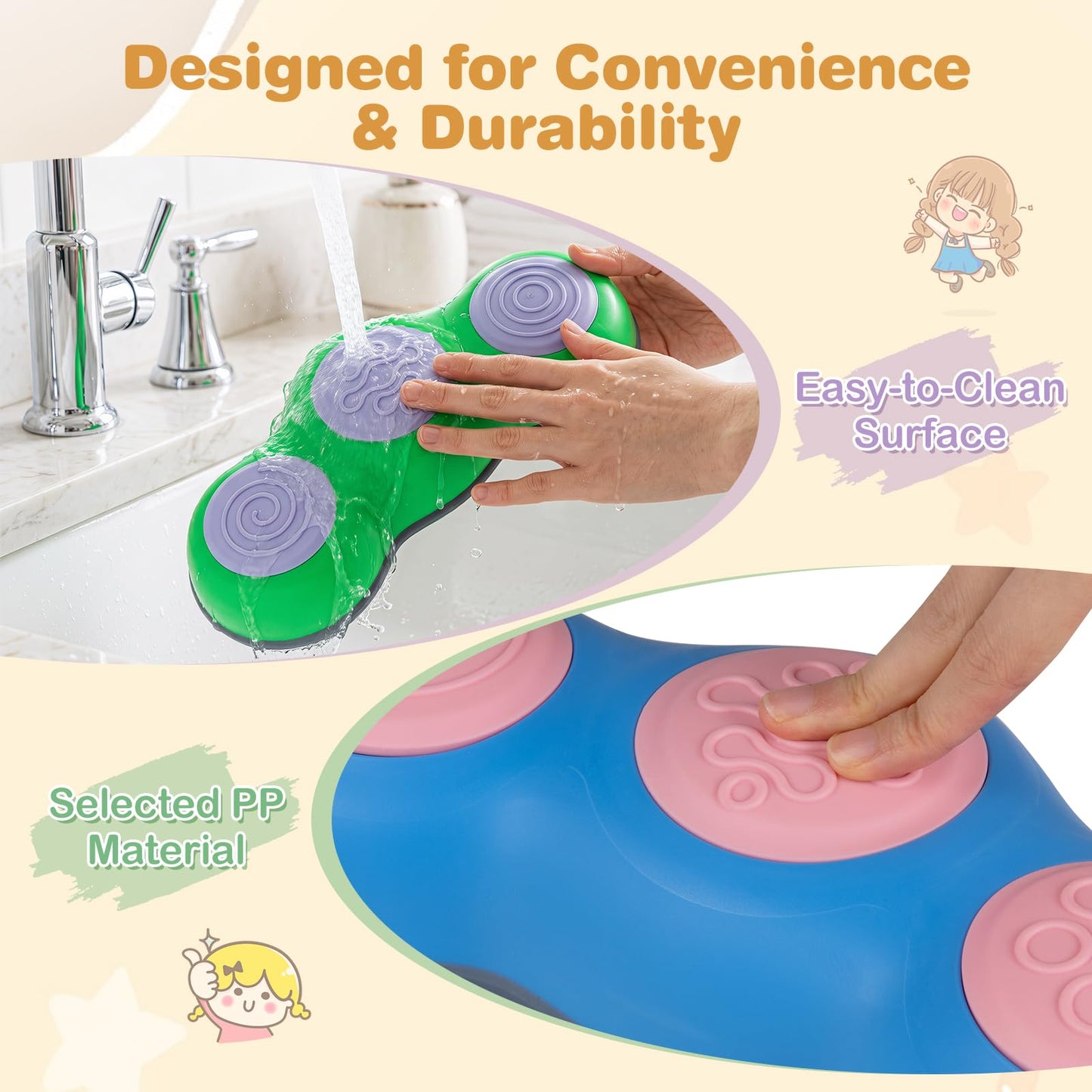 Kids Stepping Stones, Stackable Balance Blocks