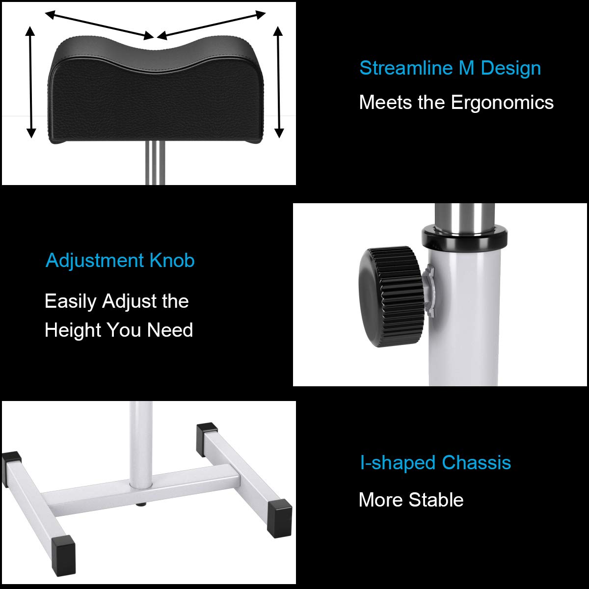 Adjustable Pedicure Manicure Footrest Salon Spa Tool