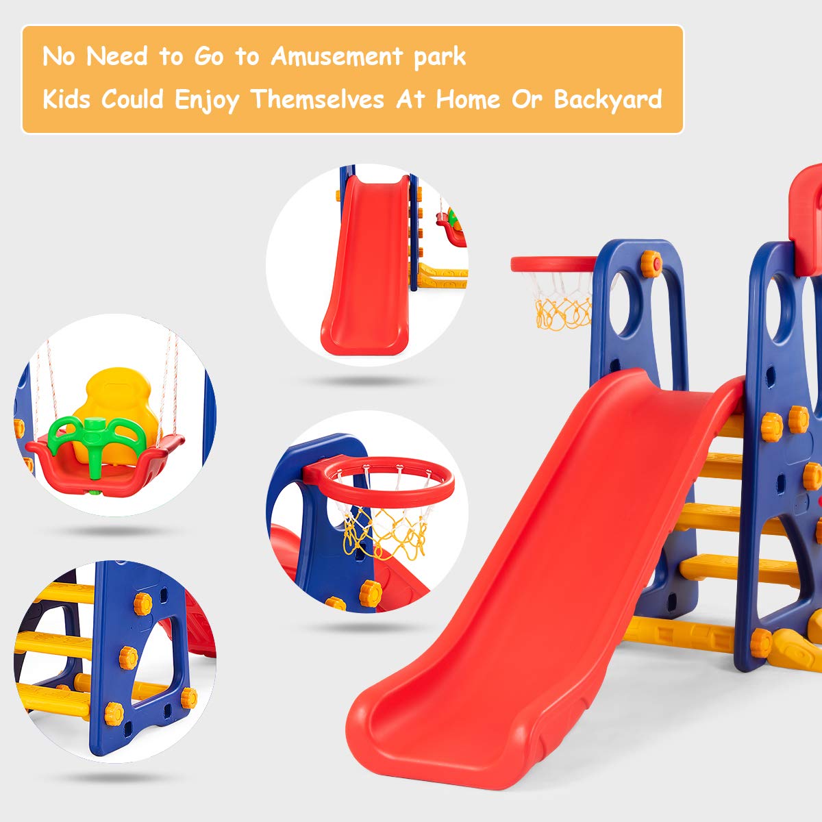 Toddler Swing and Slide Set