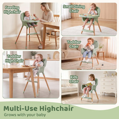 High Chair for Babies and Toddlers, for 6-36 Months