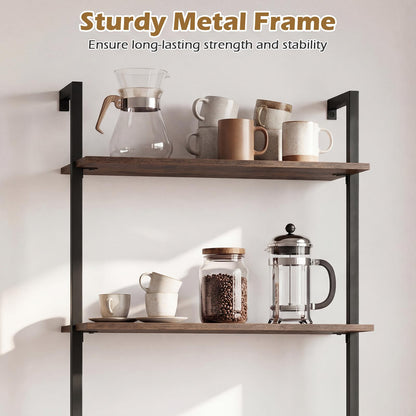 3-Tier Wall Mounted Shelves for Living Room Home Office