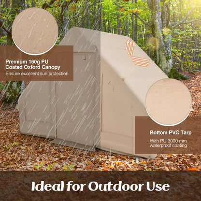 Waterproof 4-Season Blow-up Air Tent with Pump & 2 Doors