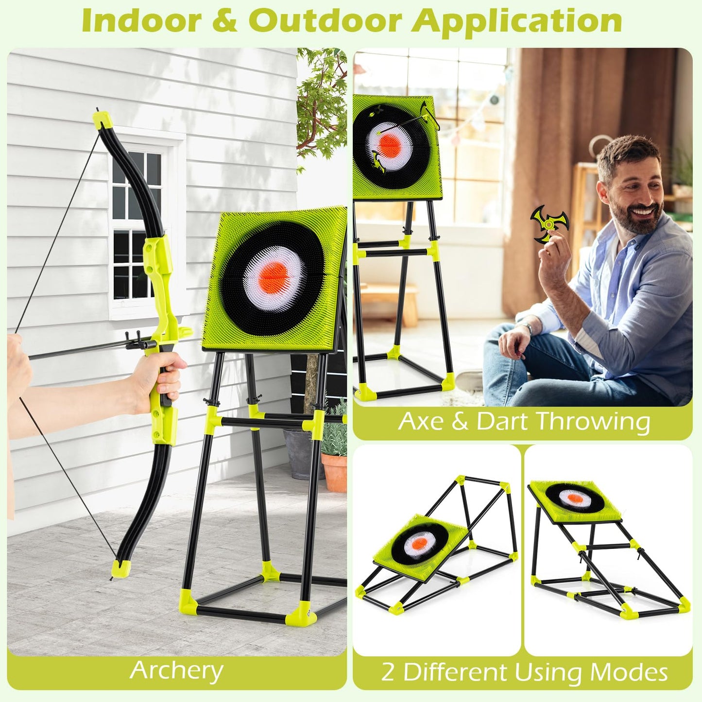 4 in 1 Throwing Target Set Kids Throwing Game for Birthday Gifts