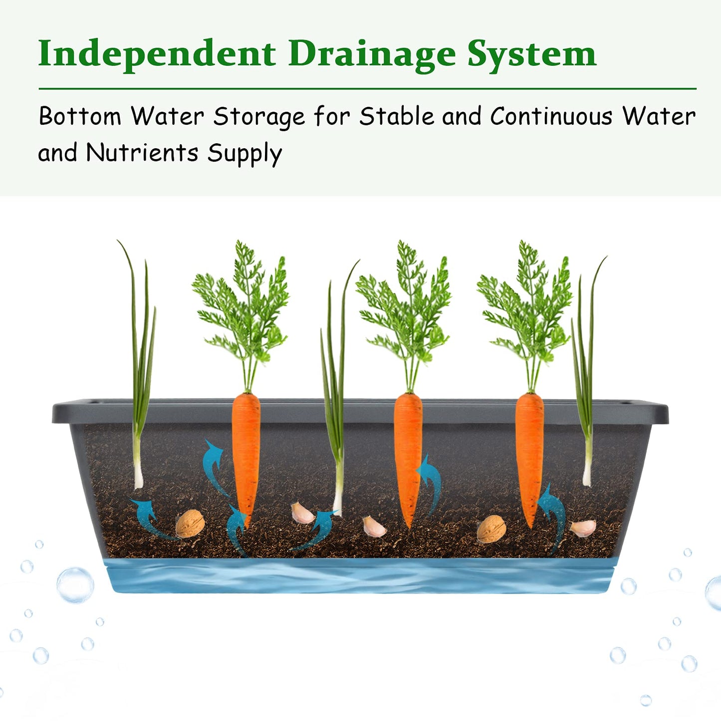 5-Tier Raised Garden Bed with 5 Removable Trays