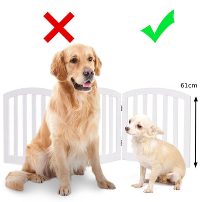 61 cm Height Safety Fence with 2 PCS Support Feet for Dog Cat Baby
