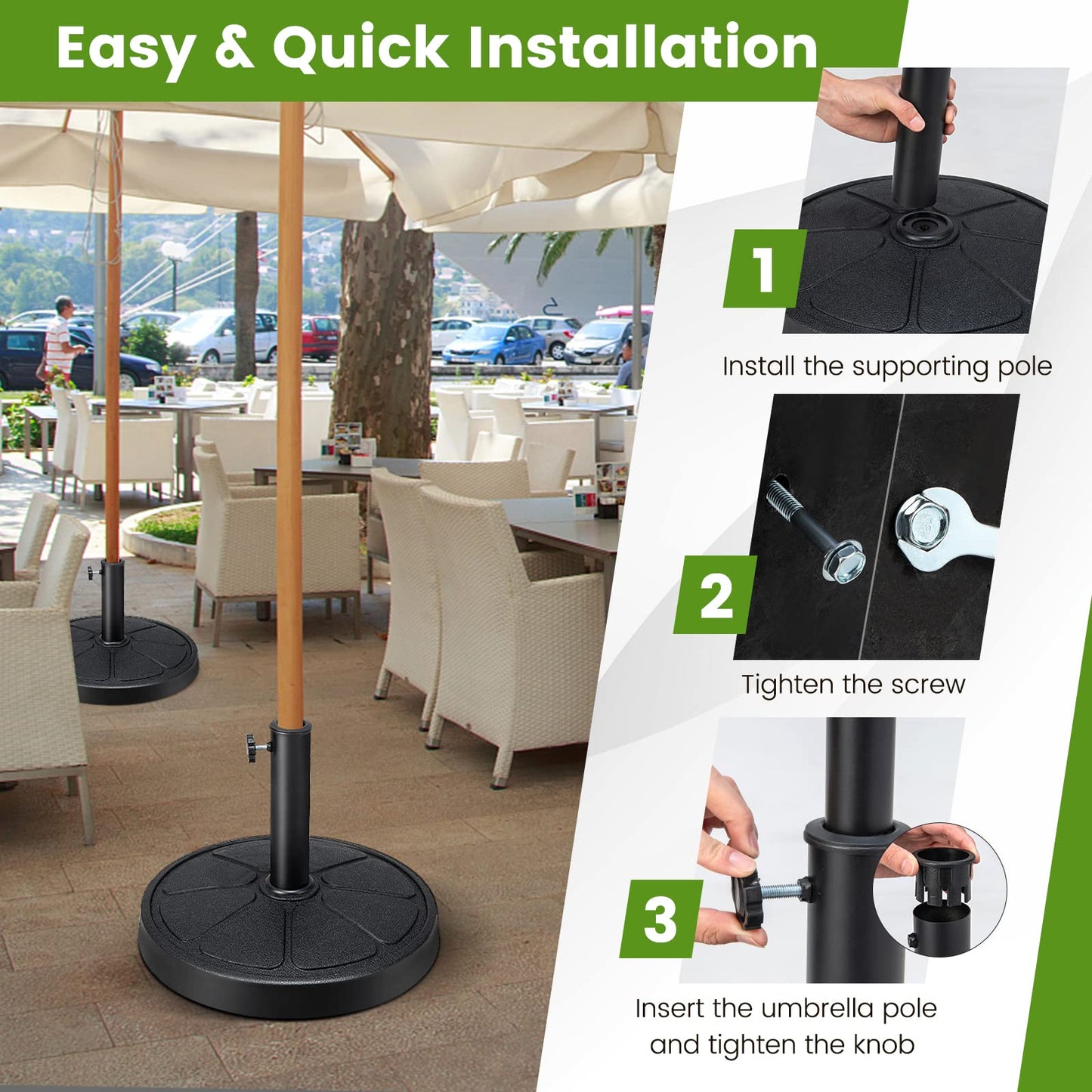 Outdoor Garden Patio Yard Market Umbrella Base