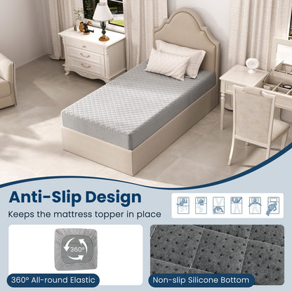 Twin/Queen/King Size Luxury Super Soft Velvet Mattress Protector