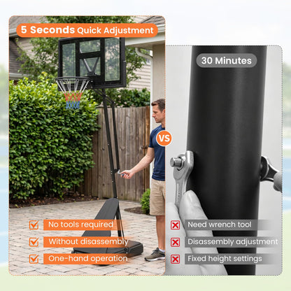 Basketball Hoop, 10FT Basketball Goal System