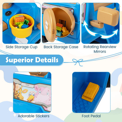 6V Kids Riding Toy with Sound Effects One-Button Start