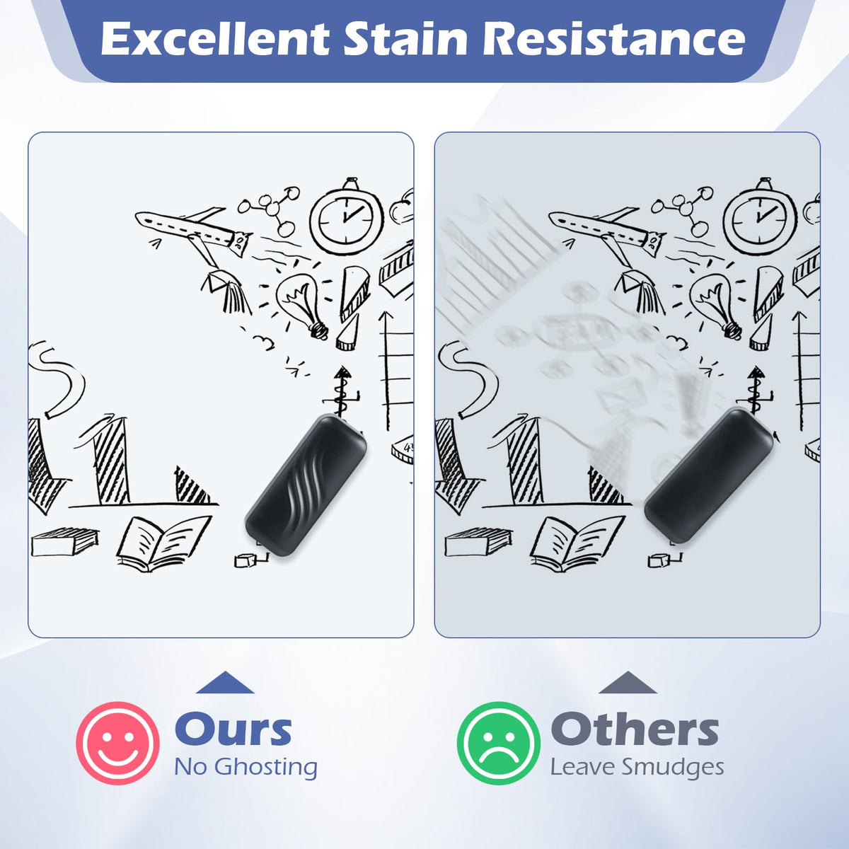 Magnetic Glass Board, 60 x 90 cm Frameless Dry Erase Board