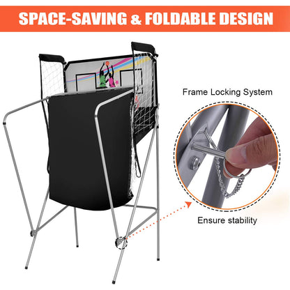 Dual Shot Electronic Foldable Basketball Arcade Game