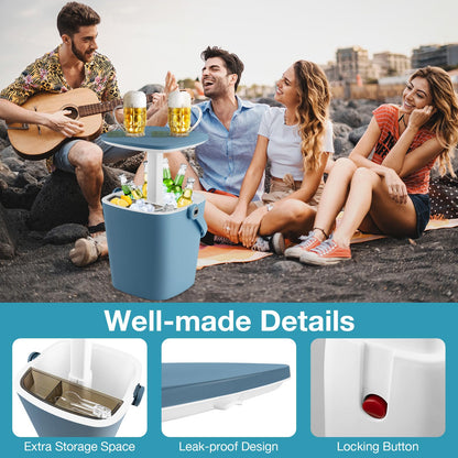 15L Outdoor Cool Bar Table with Lift Top Lid
