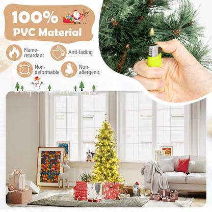 Artificial Christmas Tree with Branch Tips and Needles