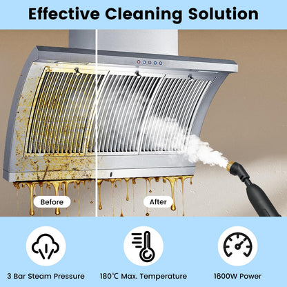 1600W Portable Steam Cleaner with 1L Water Tank