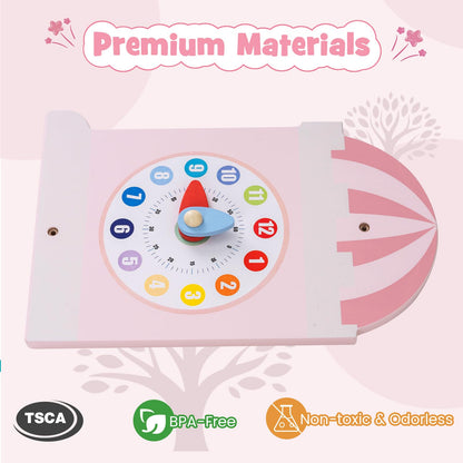 Castle Sensory Wall, 11 in 1 Activity Wall Busy Board Panels Montessori Toddler