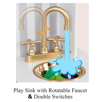 Pretend Play Kitchen for Kids with Utensils Aged 3+
