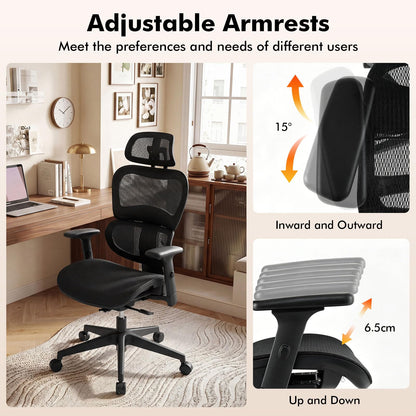 Ergonomic Office Chair, High Back Swivel Mesh Computer Desk Chair