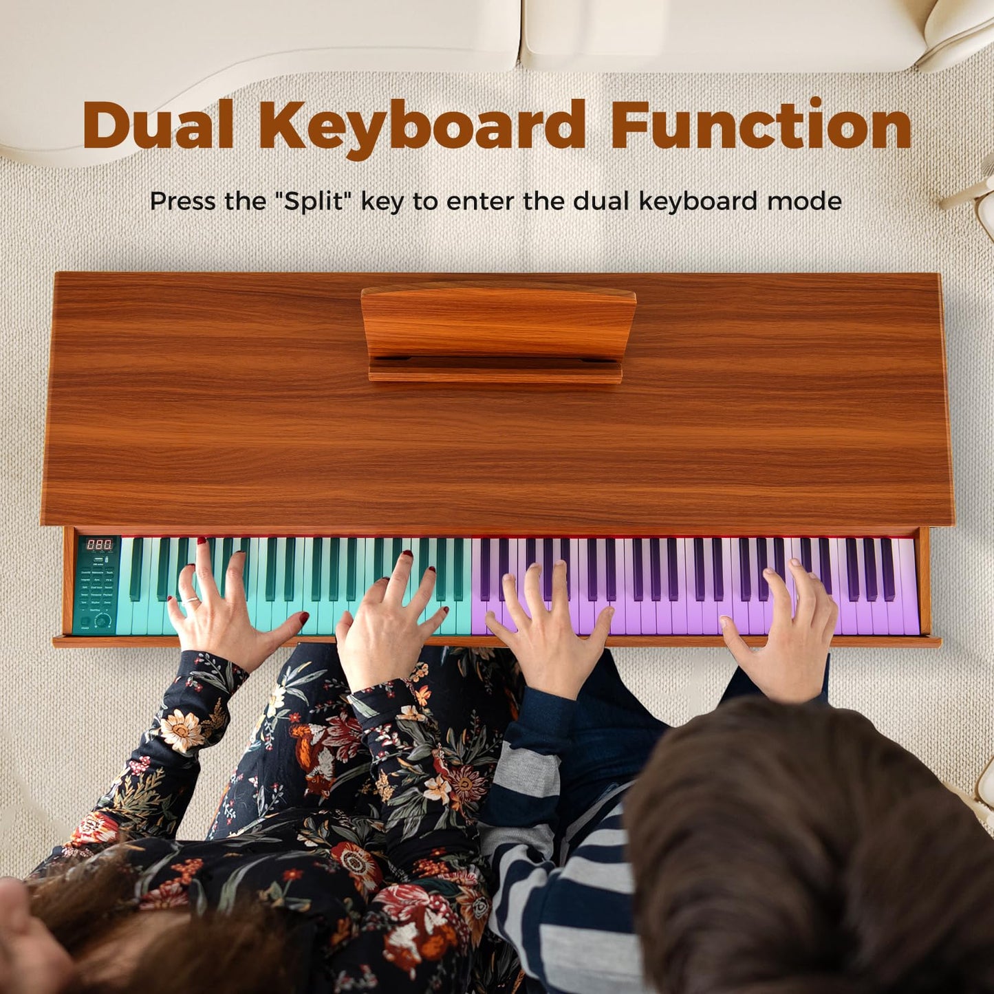 88-Key Graded Hammer Action Weighted Keyboard Full-size Electric Piano