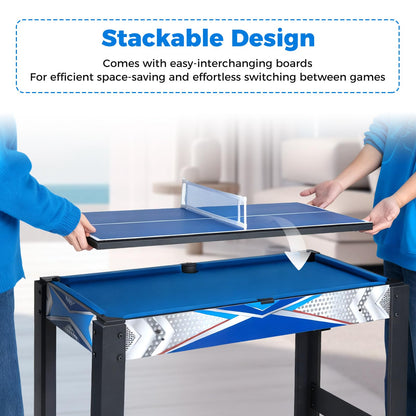 Multi Games Table, 6 in 1 Combo Tables with Air Hockey, Billiards, Table Tennis