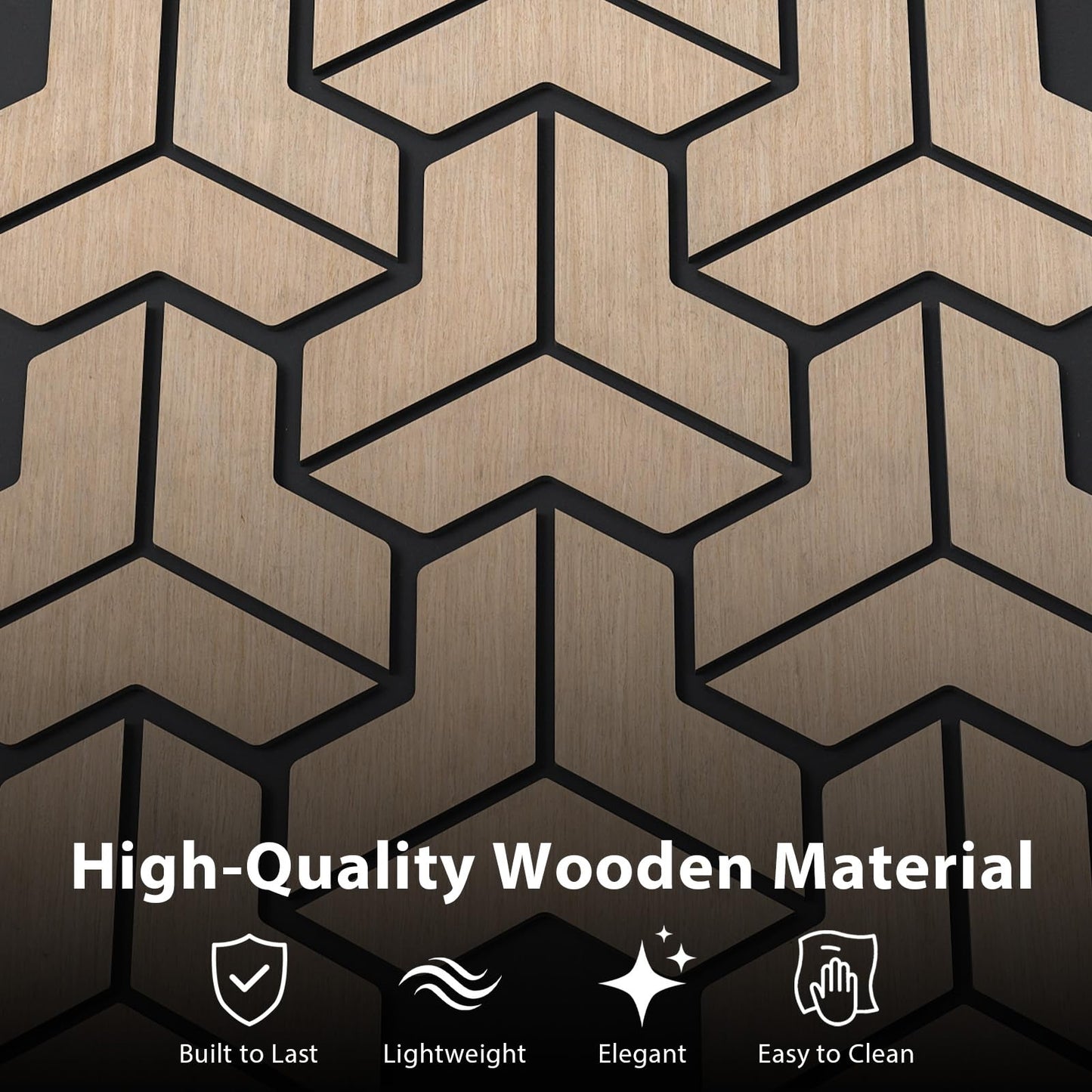 4 Pack Acoustic Panels for Walls 83 x 65 cm Sound Absorbing Panel