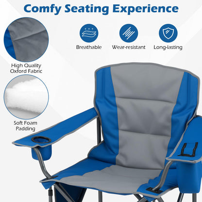 180kg Oversized Camping Chair, Portable Folding Chair with Carrying Bag