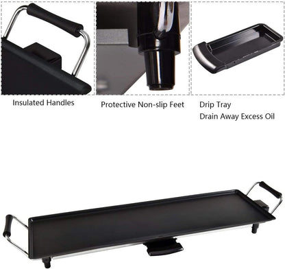 XL 70 x 23cm Electric Teppanyaki Table Griddle