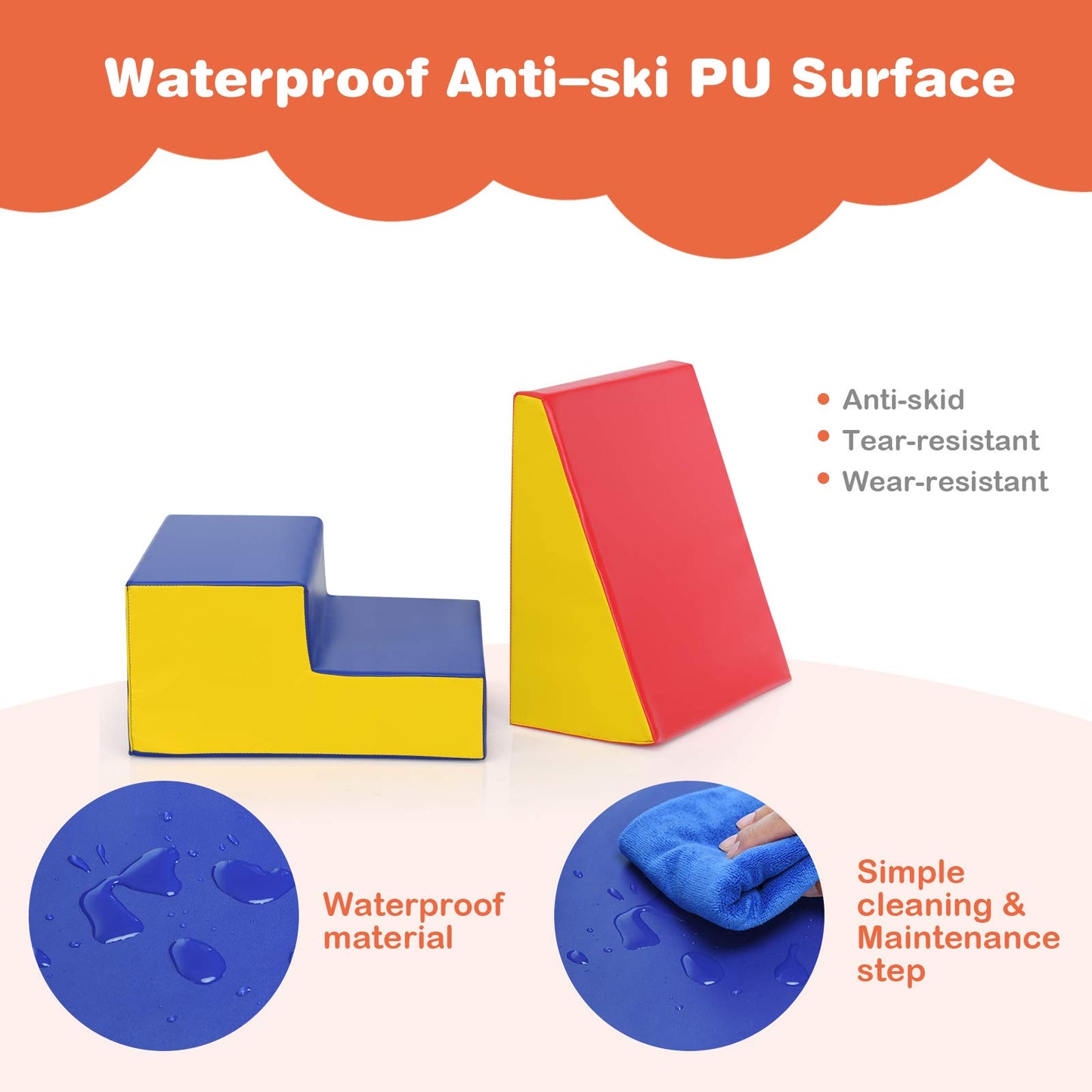 Toddler Climb and Crawl Foam Play Set Baby Soft Play Equipment